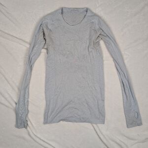 Lululemon Swiftly Light Blue Long Sleeve Top